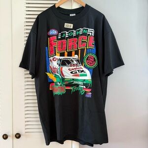 Vintage 90’s Deadstock John Force Nightmare Tour 1996 Castrol Hot Rod T-shirt NW